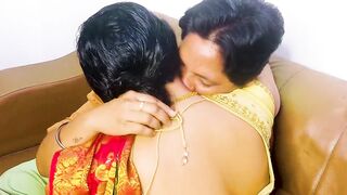 Two Unsatisfied Girls Met and Made a Superb Lesbo Session with Dirty Talk in Hindi