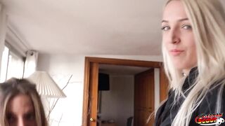 German Scout - Best Friend Talk Teen Venom to First Time Porn Casting Fuck