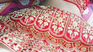 Arrange Marriage Suhagrat Indian Village Culture Frist Night Homemade Newly Married Couple