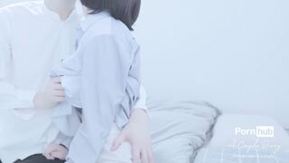 Japanese amateur couple having romantic sex